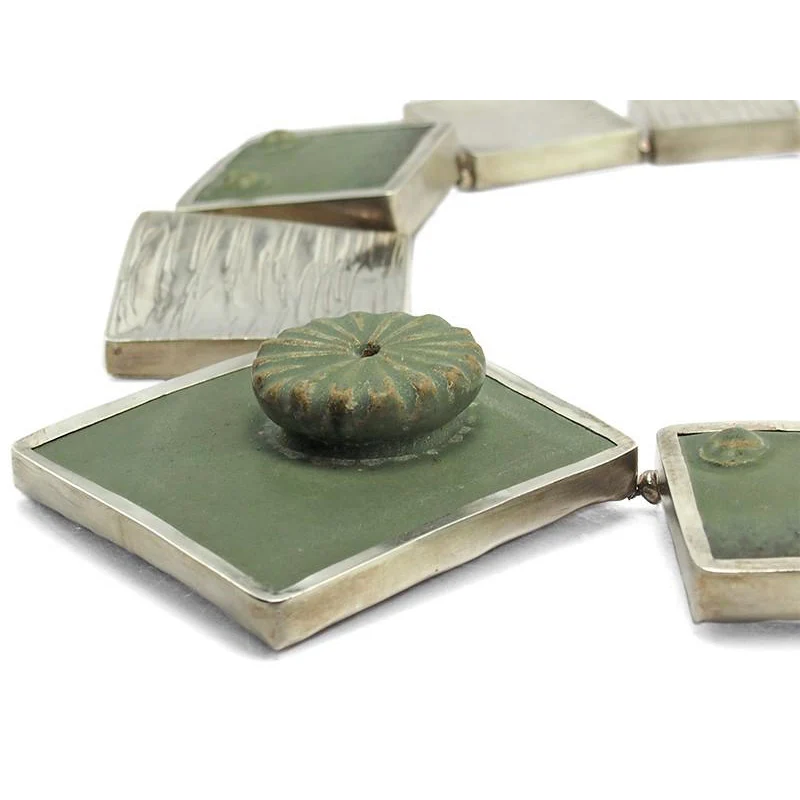 95% Pure Silver Beads With Agate Necklace - Image 2