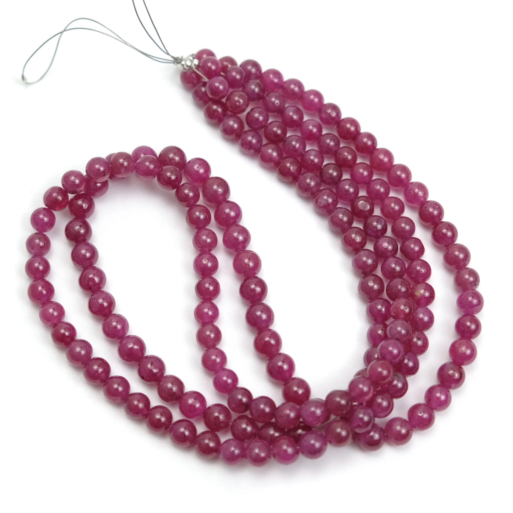 AAA Quality Indian Natural Ruby 6mm Smooth Rounds - Image 2