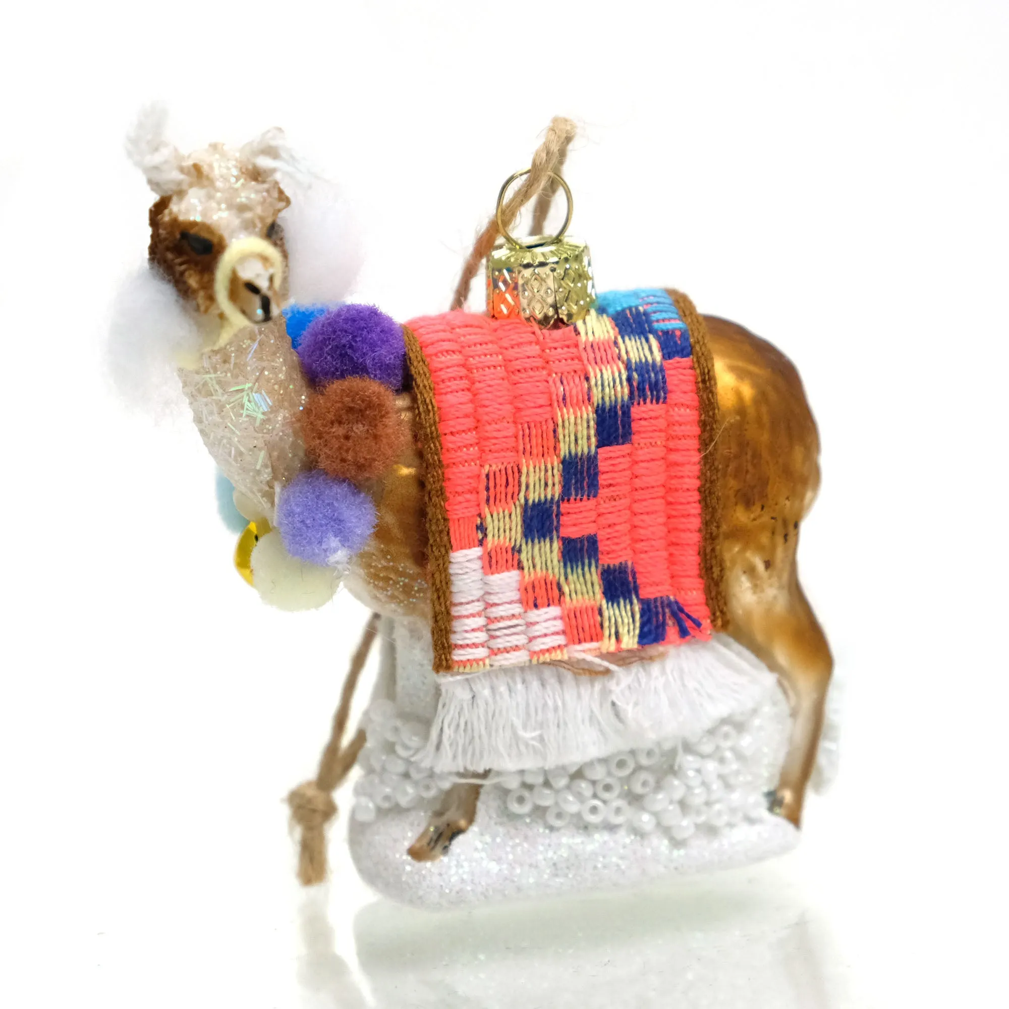 Adorned Llama Glass Ornament - Image 5