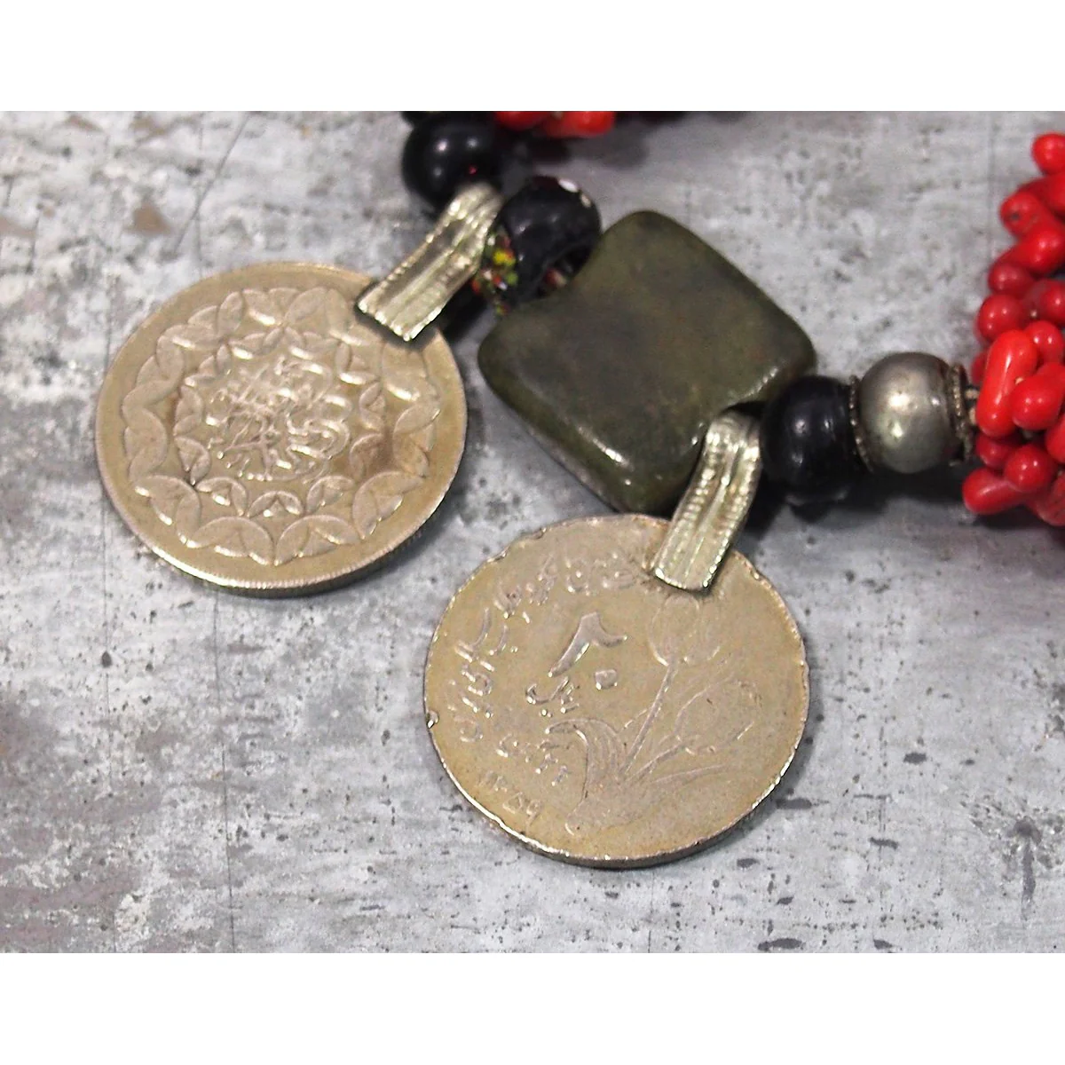 Afghan Dowry Necklace with 80% Kazakh Silver Beads, A - Image 2