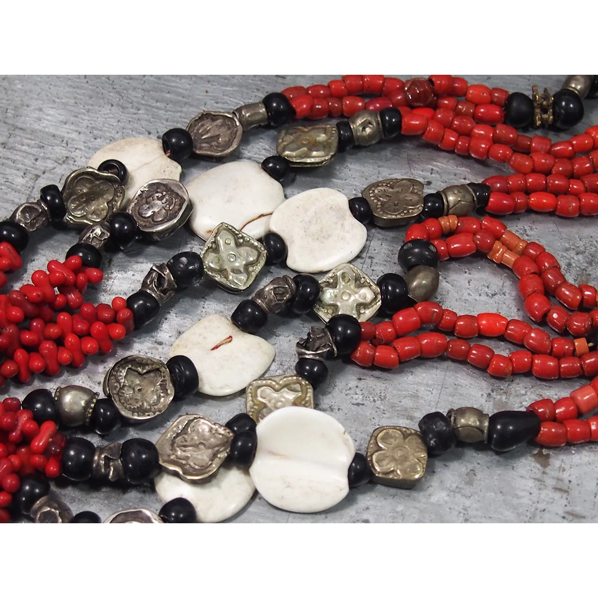 Afghan Dowry Necklace with 80% Kazakh Silver Beads, A - Image 4