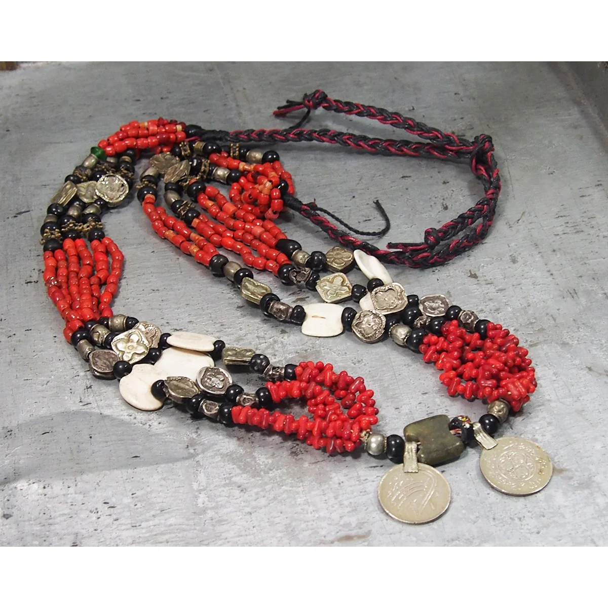 Afghan Dowry Necklace with 80% Kazakh Silver Beads, A - Image 6