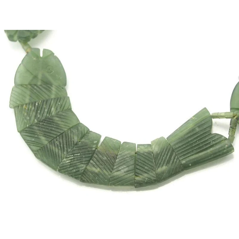 Afghan Jade/Bowenite Fish Abundance Necklace - Image 2