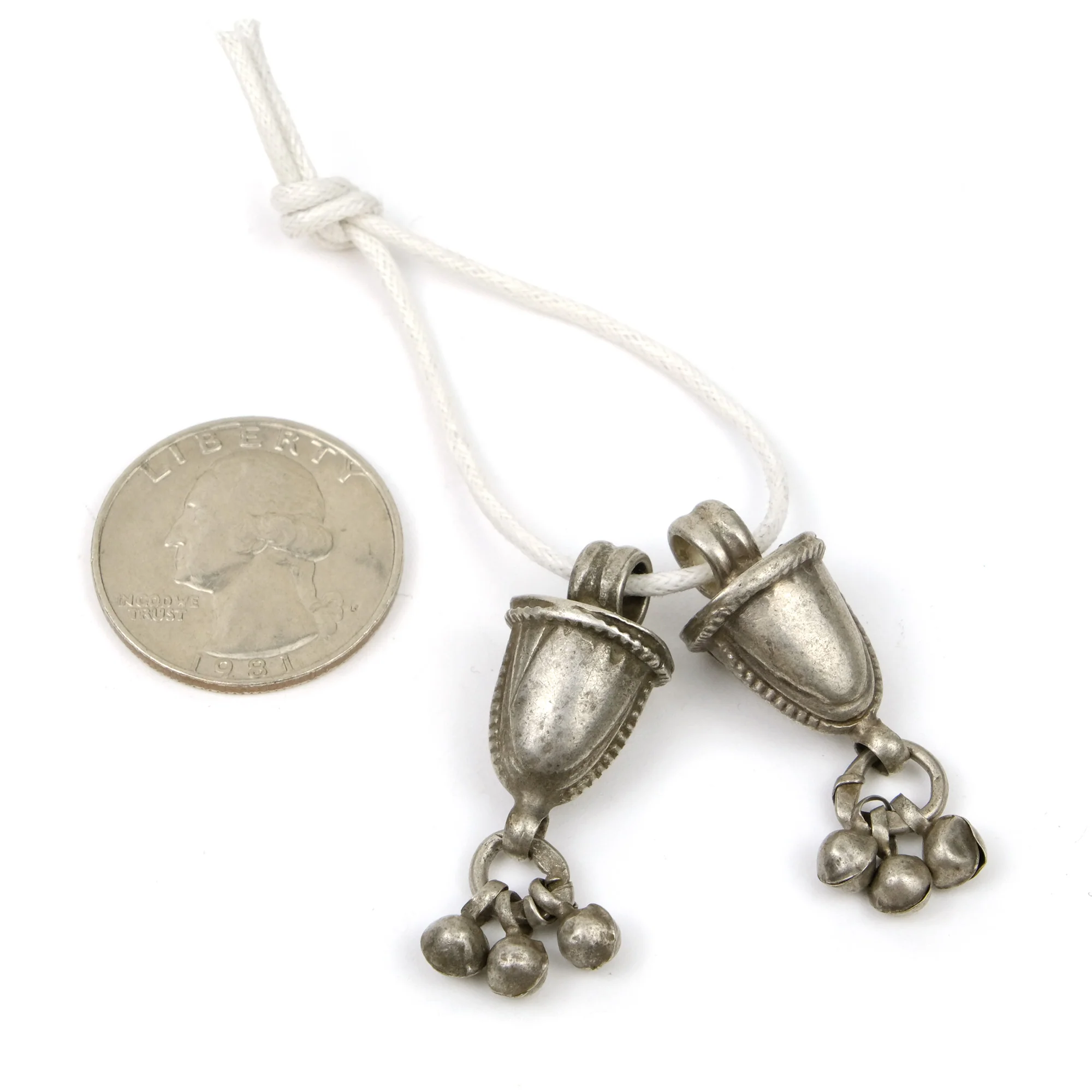 Afghan Tribal High Silver Content Heirloom Dowry 2 Pendant LOT - Image 3