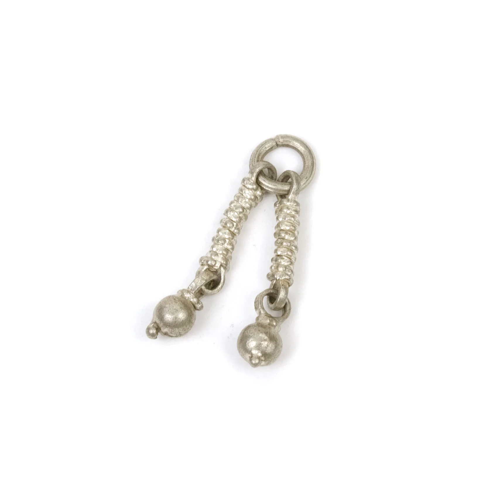 Afghan Tribal High Silver Content Heirloom Dowry Bead Dangles - Image 3