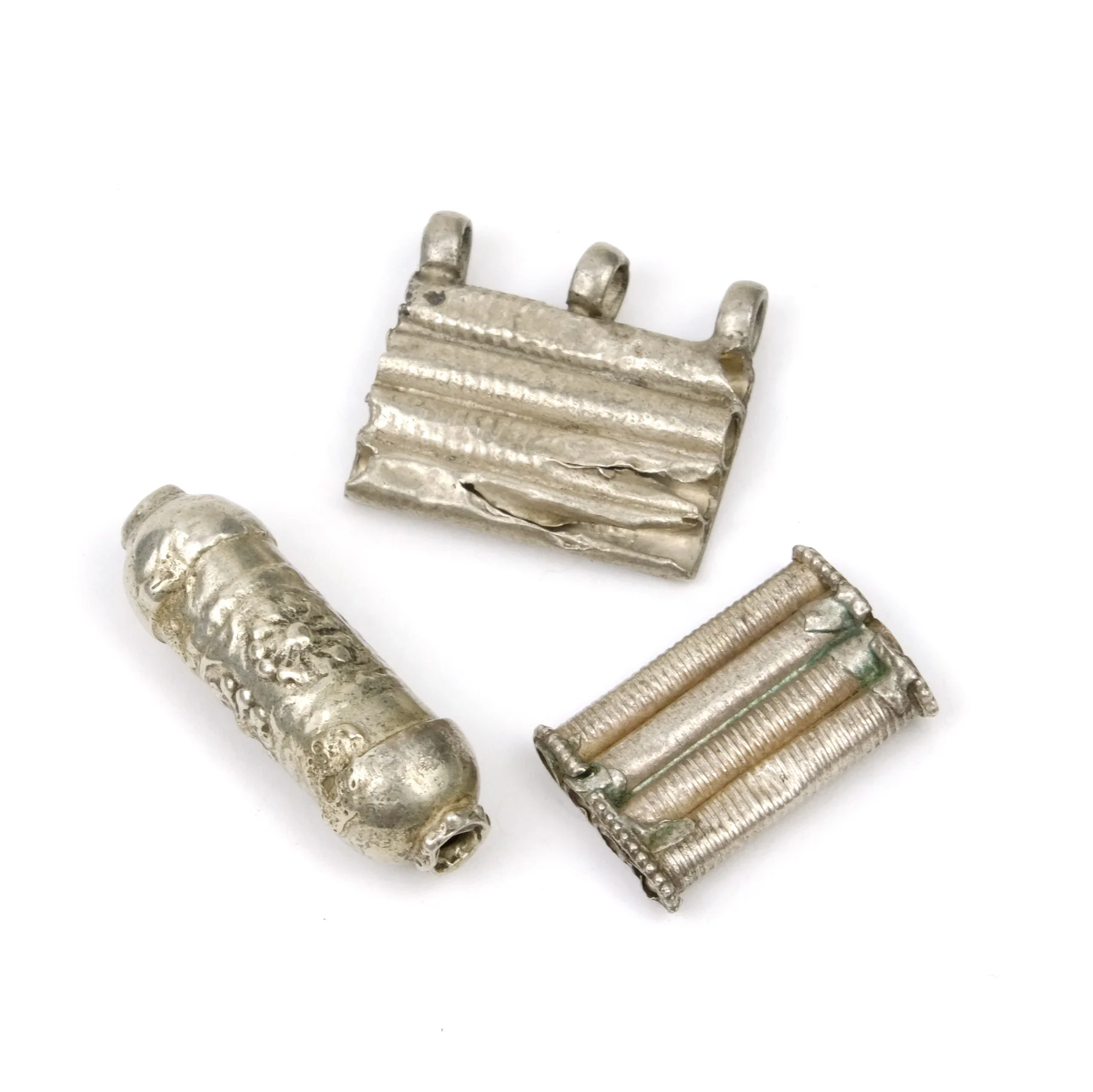 Afghan Tribal High Silver Content Heirloom Dowry Beads Small Size LOT 9 - Image 3