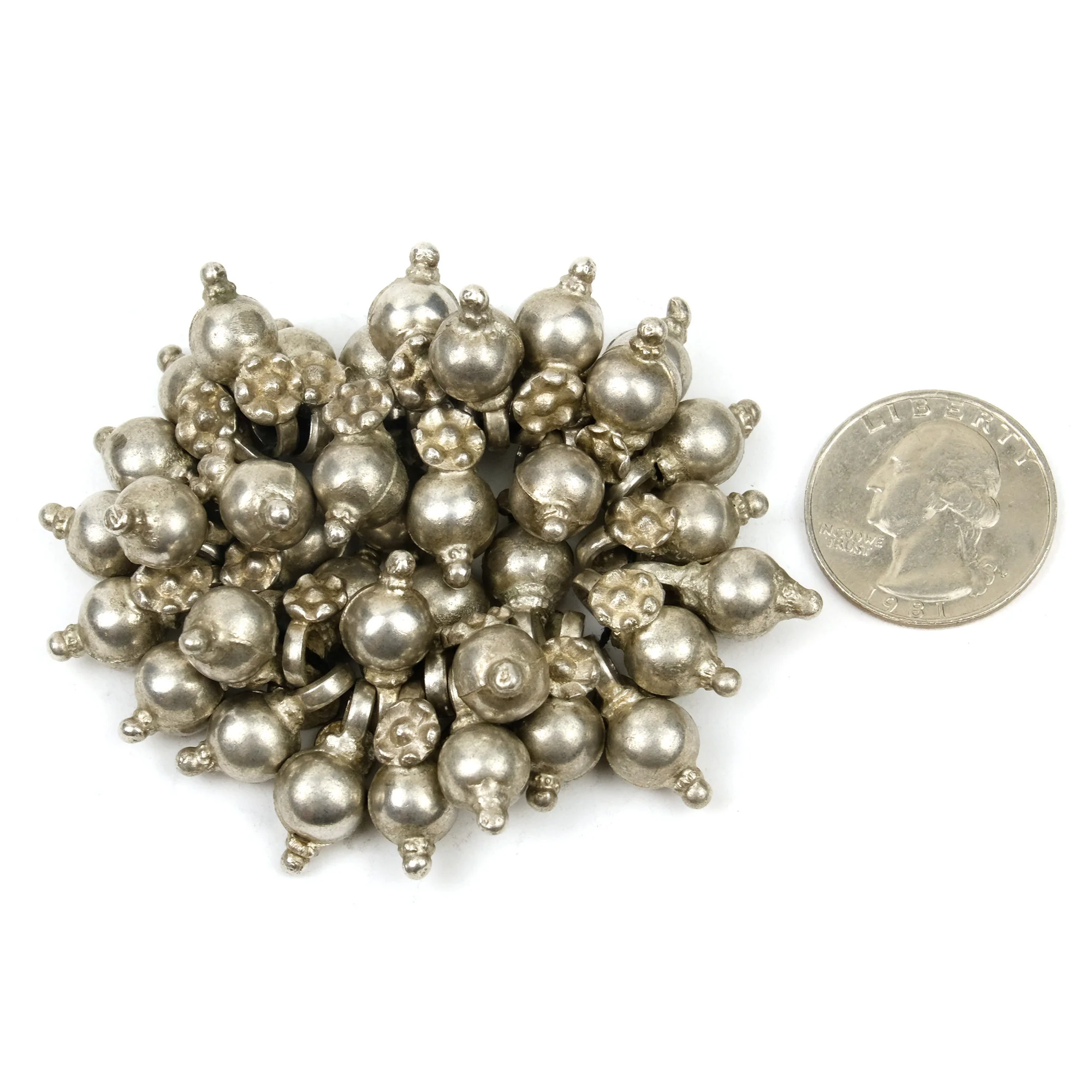 Afghan Tribal High Silver Content Heirloom Dowry Fertility Pendant 2 - Image 5