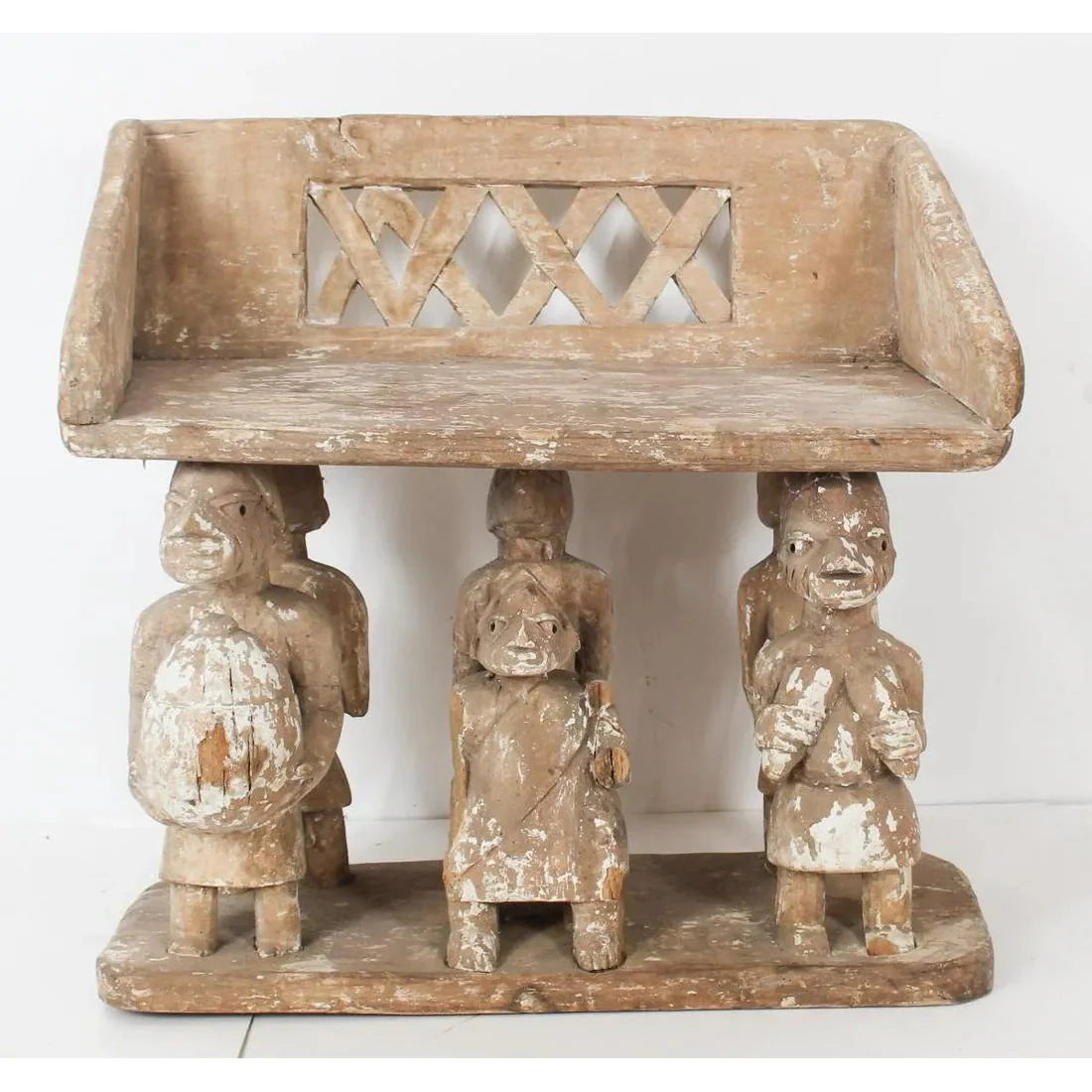 Makonde Carved 6-Figured Seat - Image 3