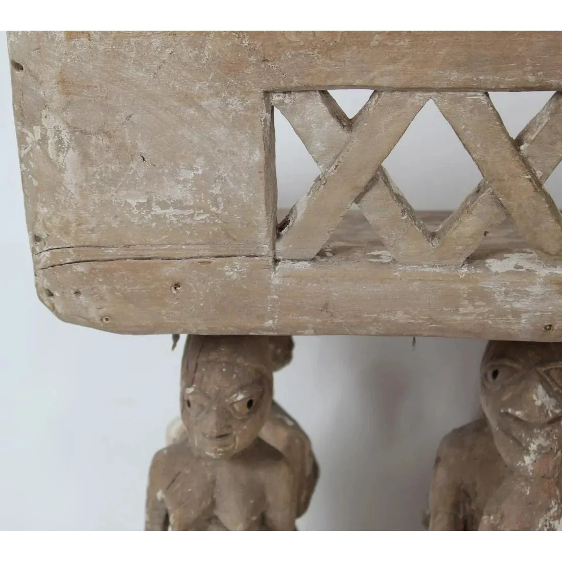 Makonde Carved 6-Figured Seat - Image 5