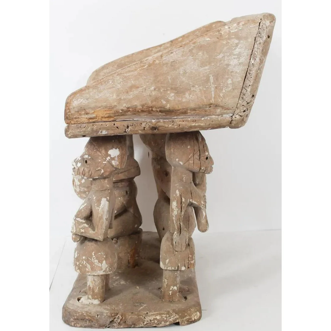 Makonde Carved 6-Figured Seat - Image 6