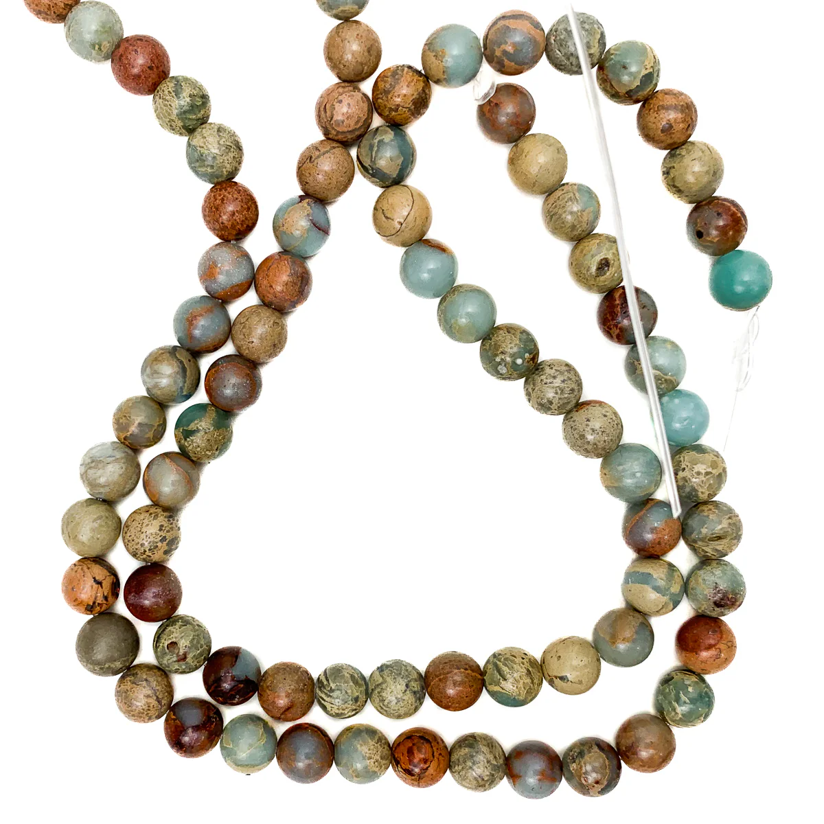 African Opal Smooth 8mm Rounds Strand - Image 2