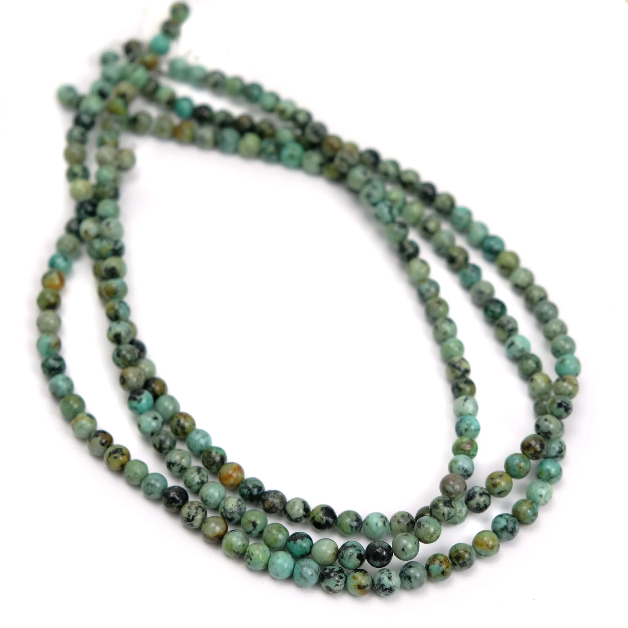 African Turquoise 6mm Smooth Rounds Strand - Image 2