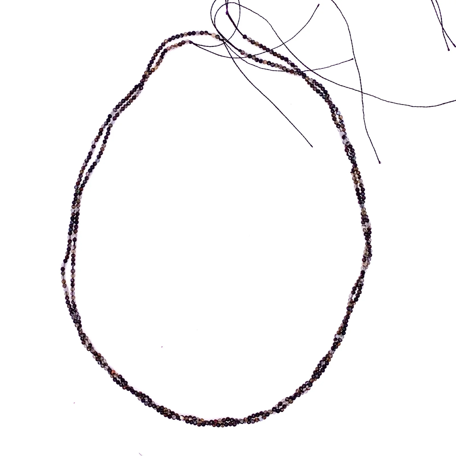 Agate Banded 2mm Faceted Rounds Bead Strand - Image 8