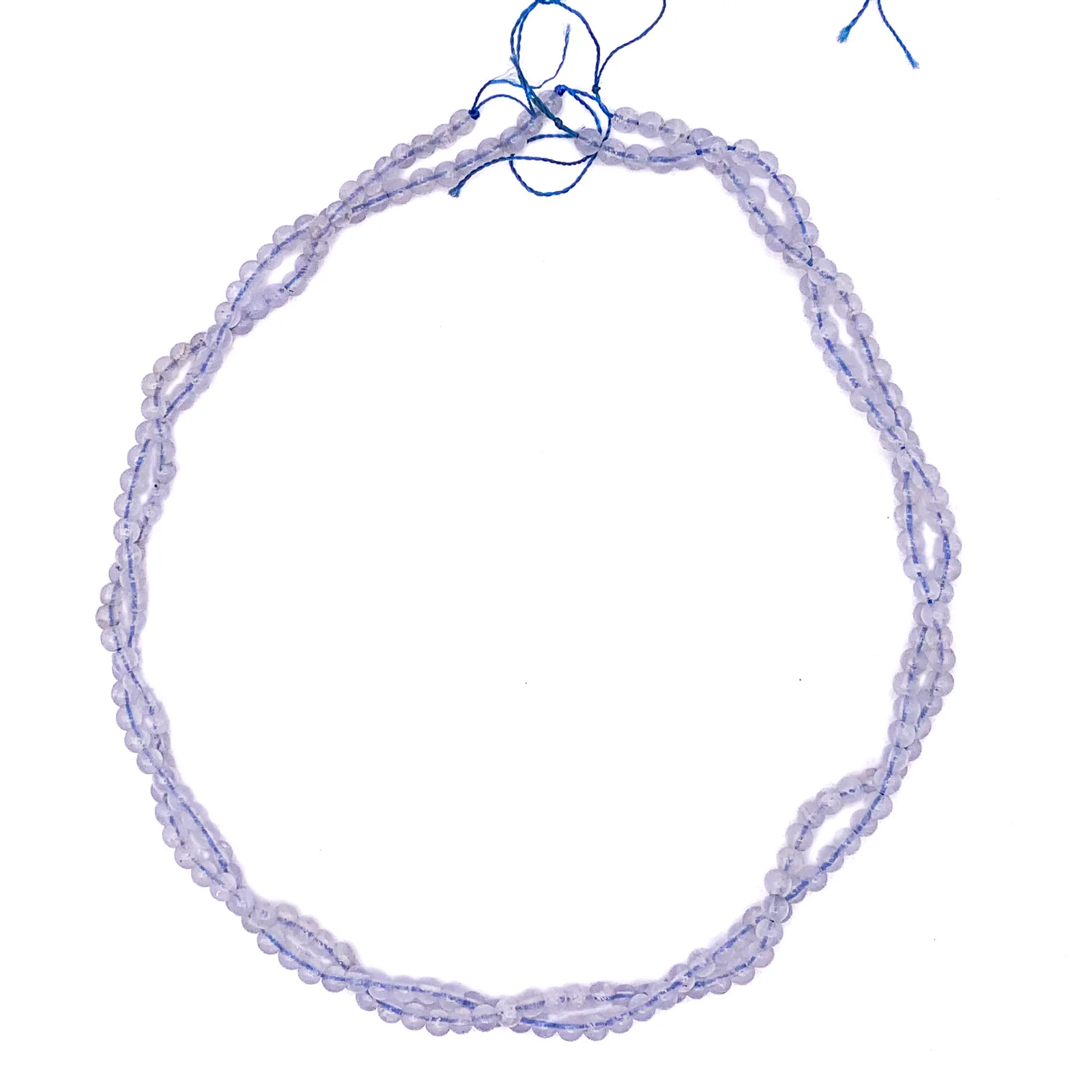 Agate Blue Lace 4mm Smooth Rounds Bead Strand - Image 8