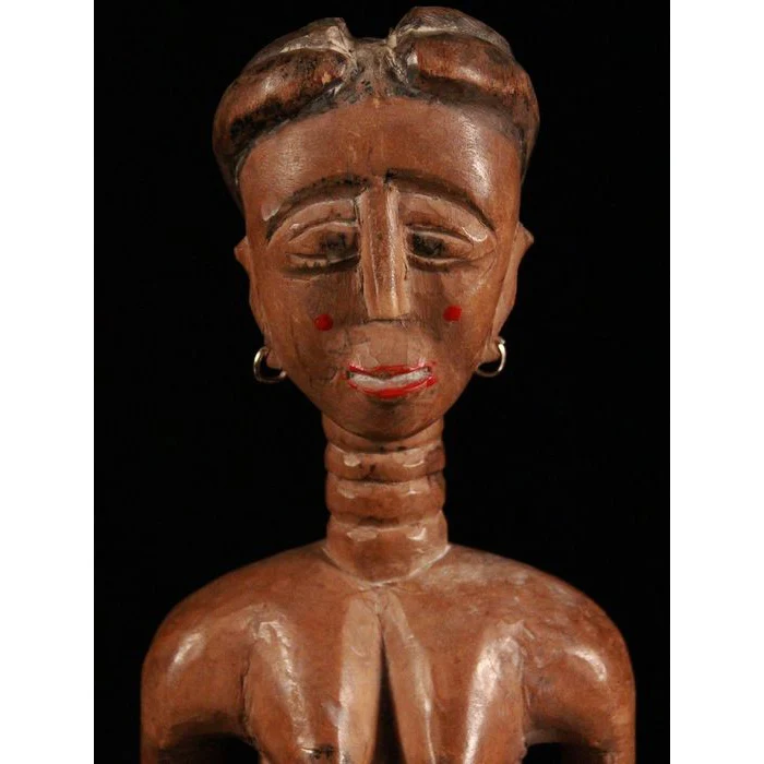 Akan / Ewe Female Venavi Altar Figure, Ghana #542 - Image 8