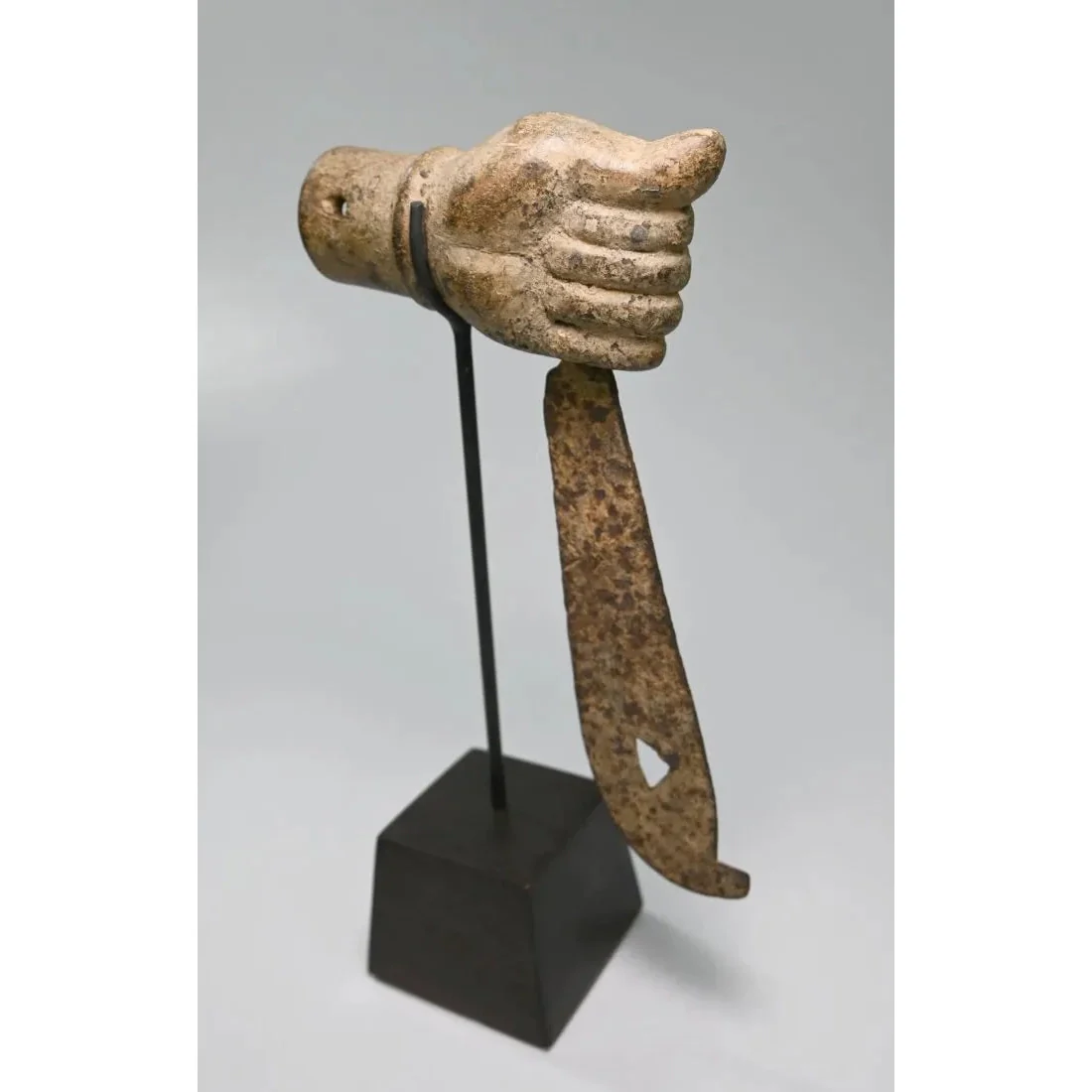 Akan Hand & Sword Powerful Shrine Object, Ghana - Image 2