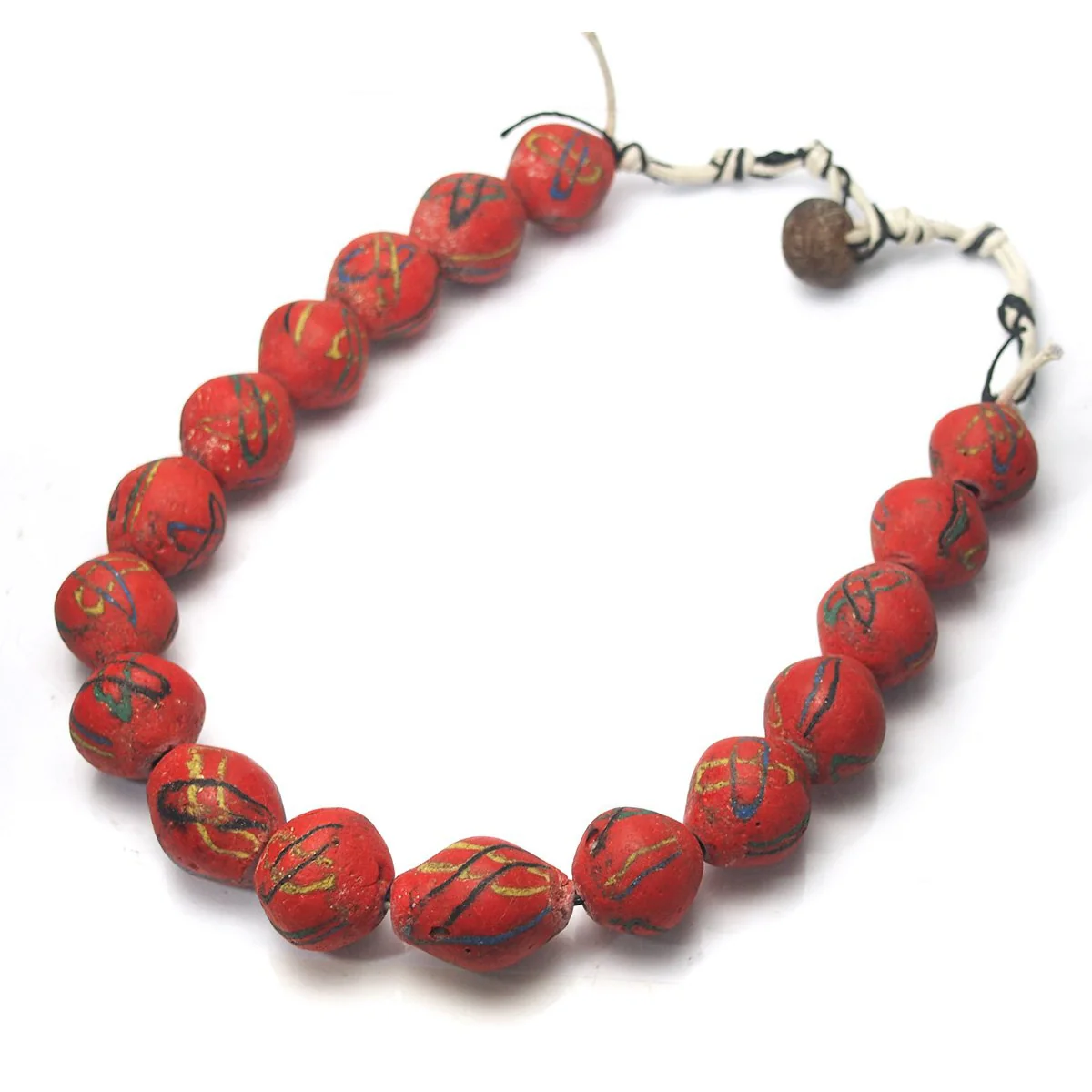 Akoso Rare Red Heirloom Powder Glass Bead Necklaces & Beads from Ghana - Image 4