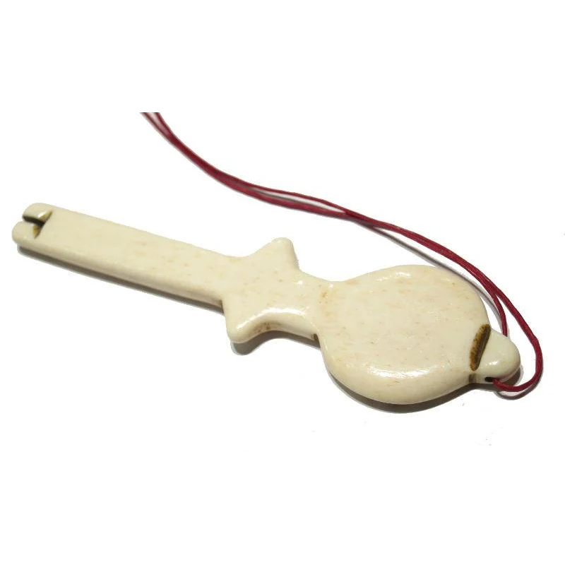 Akuaba Fertility Figure Hand Carved Cow Bone Pendant 2 - Image 3