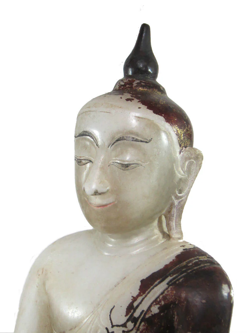Alabaster Buddha Ca. 1900-1950 - Image 4