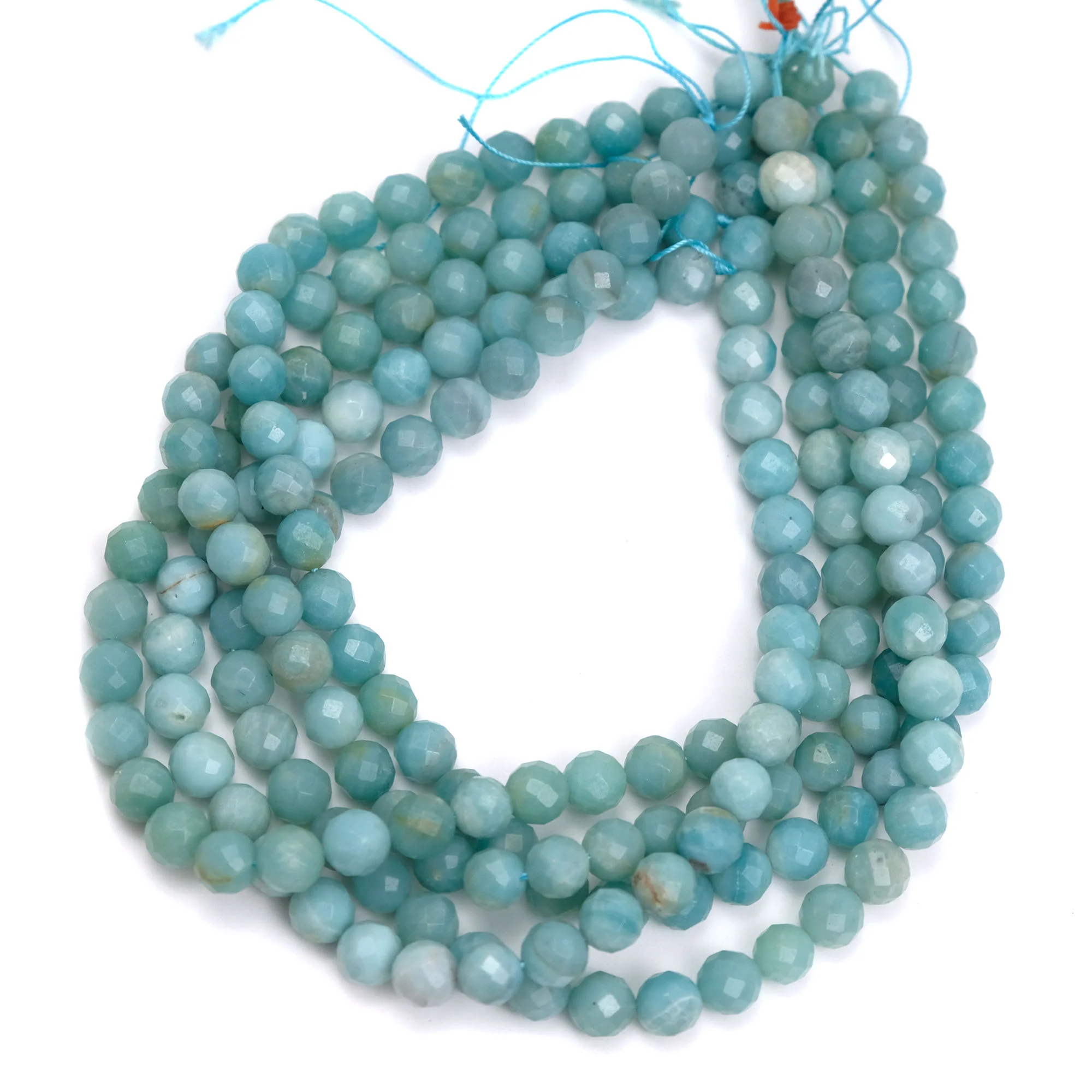 Amazonite 10mm Faceted Rounds - Image 2