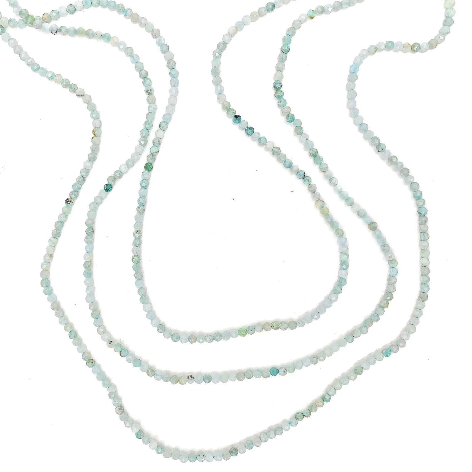 Amazonite 2mm Faceted Rounds Bead Strand - Image 3
