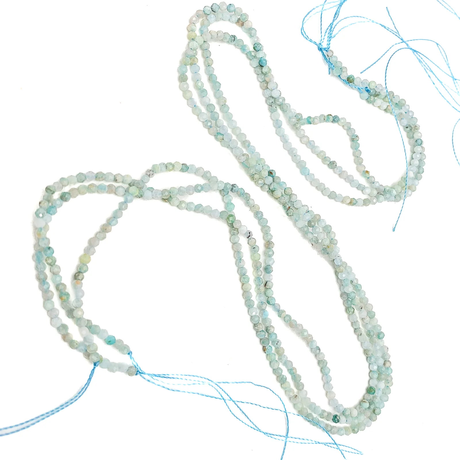 Amazonite 2mm Faceted Rounds Bead Strand - Image 4