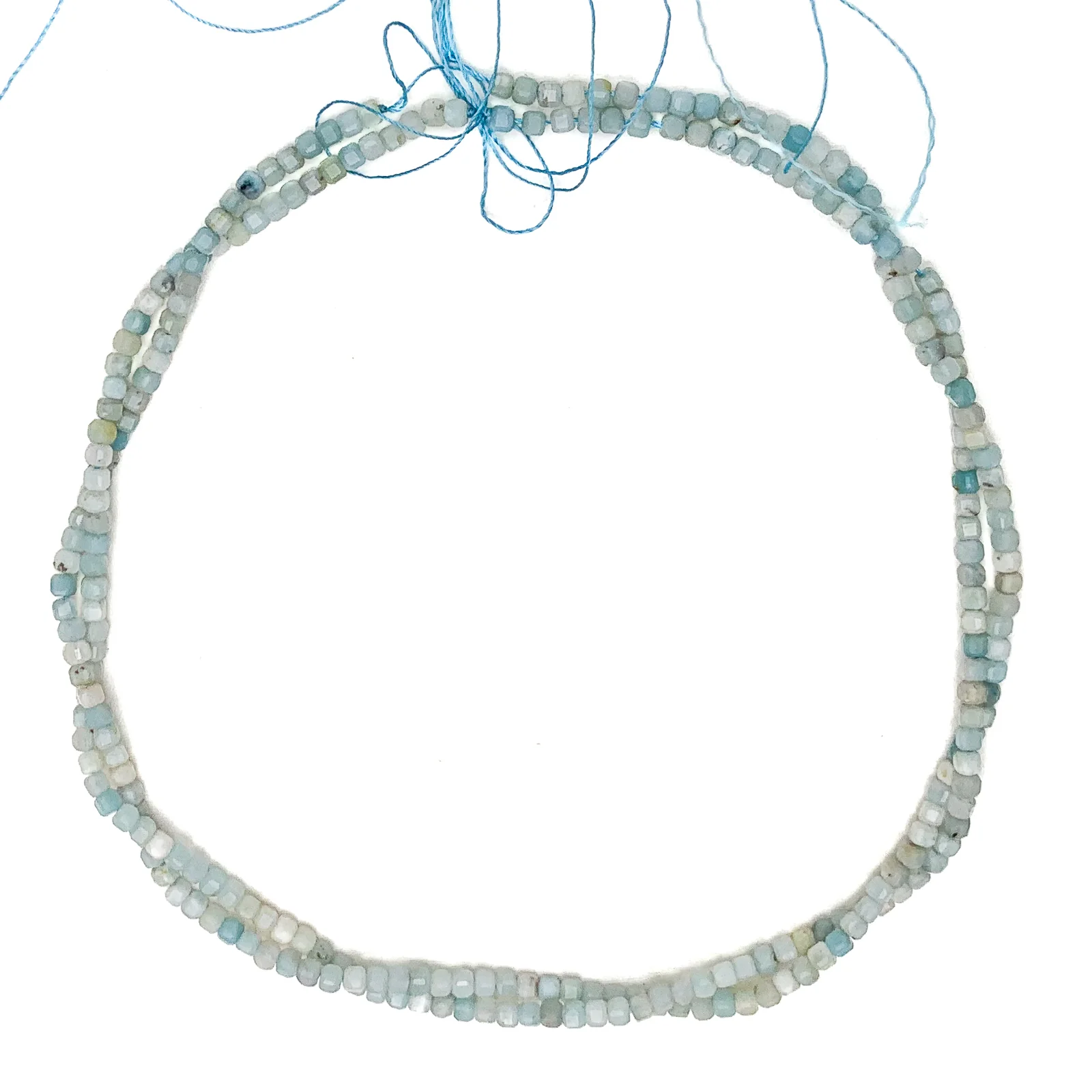 Amazonite 3mm Faceted Cubes Bead Strand - Image 4