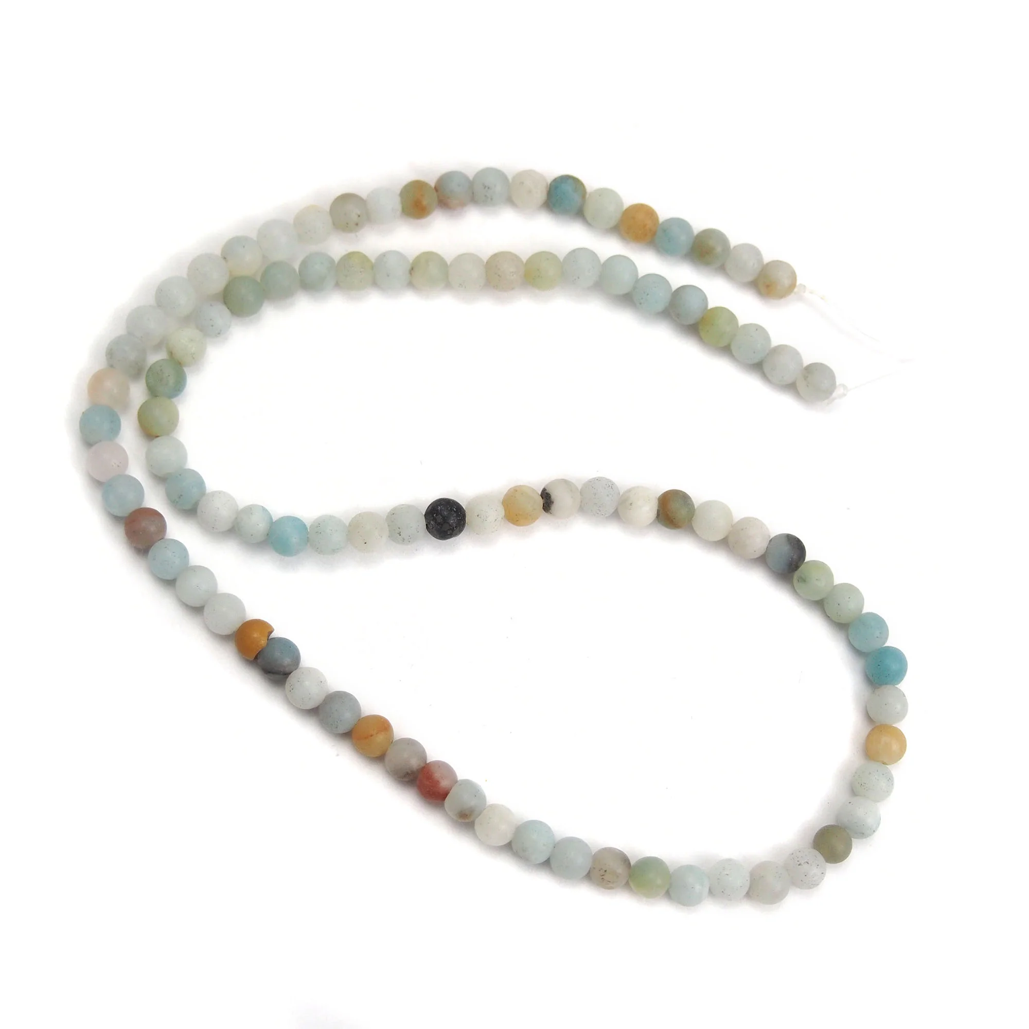 Amazonite 4mm Smooth Rounds, Matte - Image 2