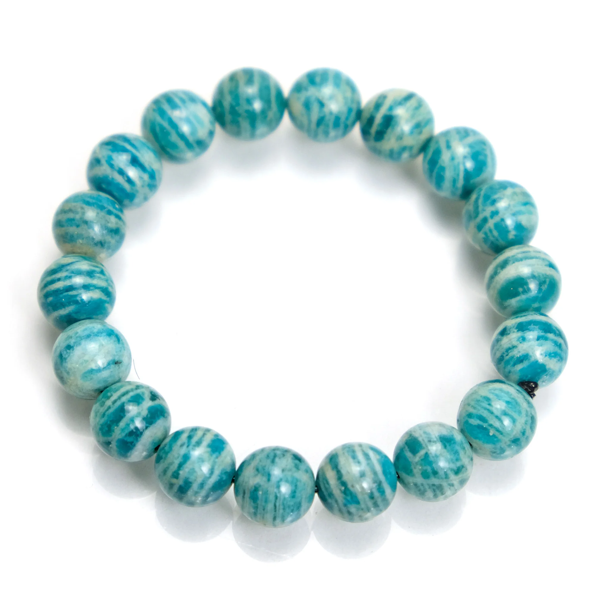 Amazonite 10mm Stretch Bracelet - Image 2
