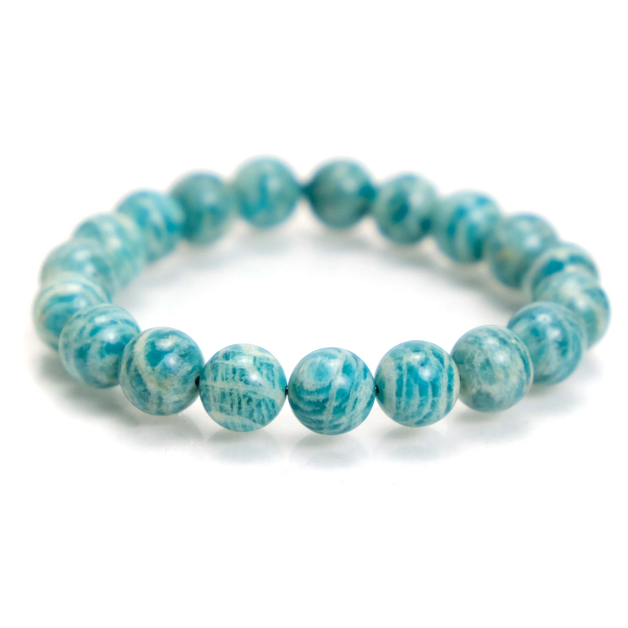 Amazonite 10mm Stretch Bracelet - Image 3