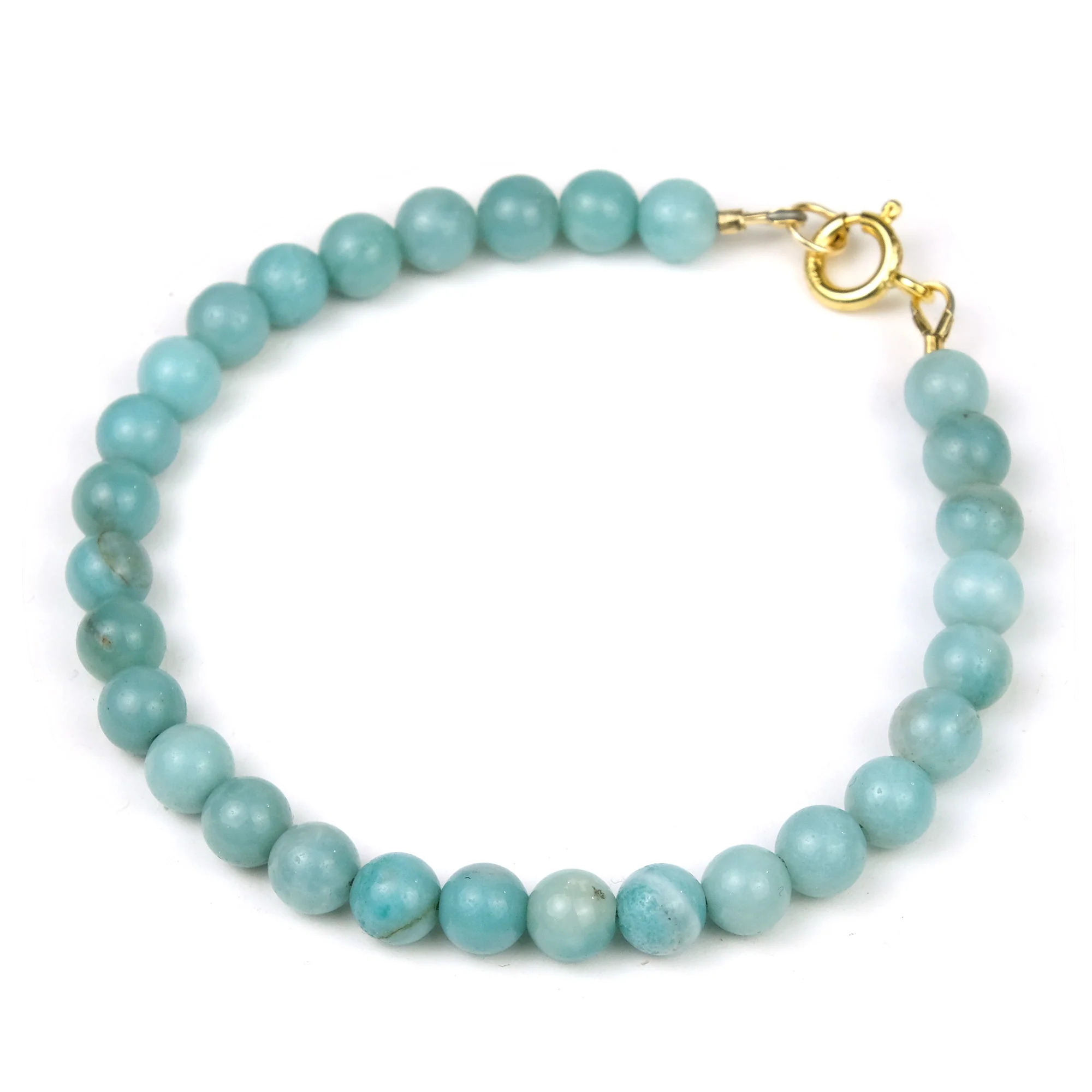 Amazonite Bracelet with Gold Filled Spring Clasp - Image 2