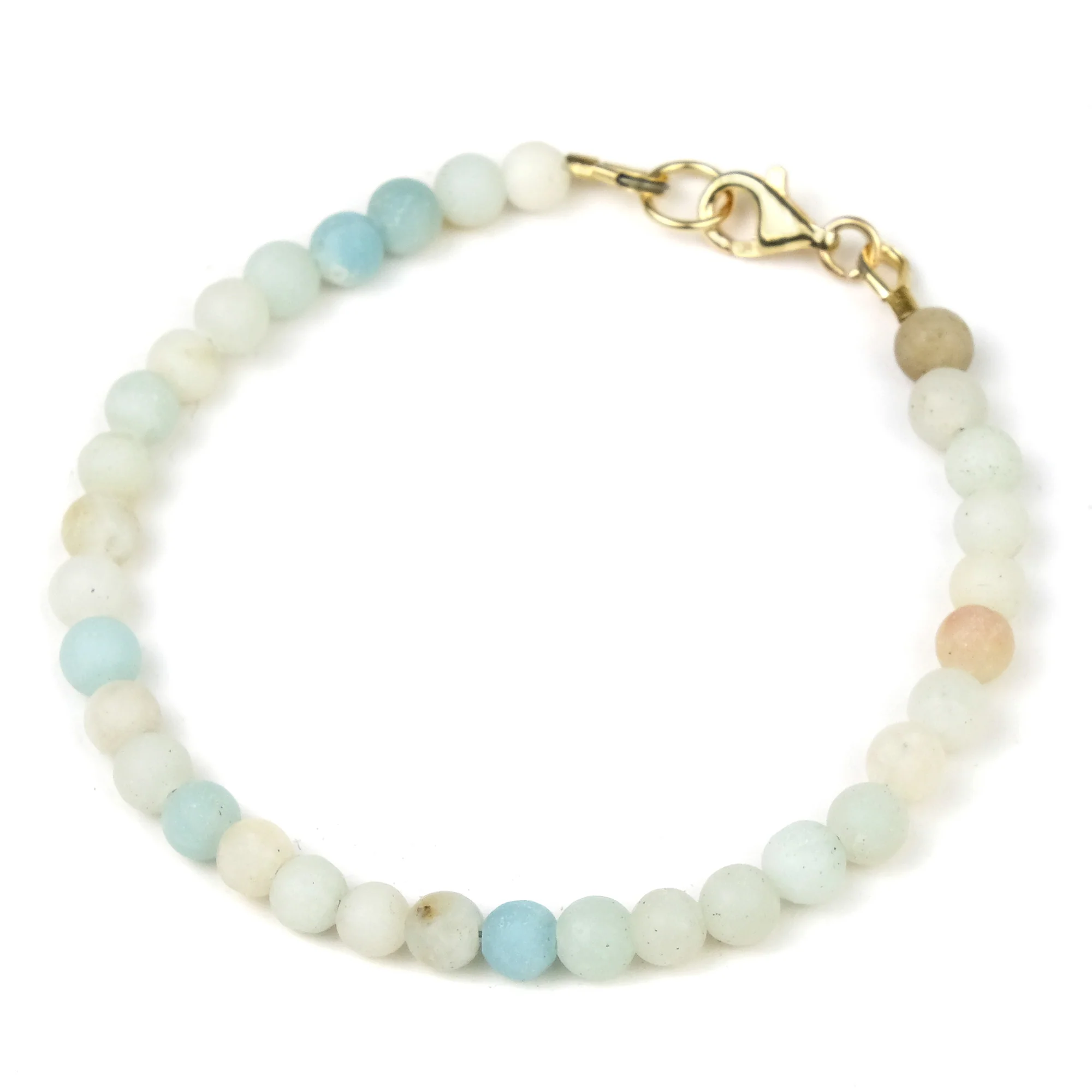 Amazonite Bracelet with Gold Filled Trigger Clasp - Image 2