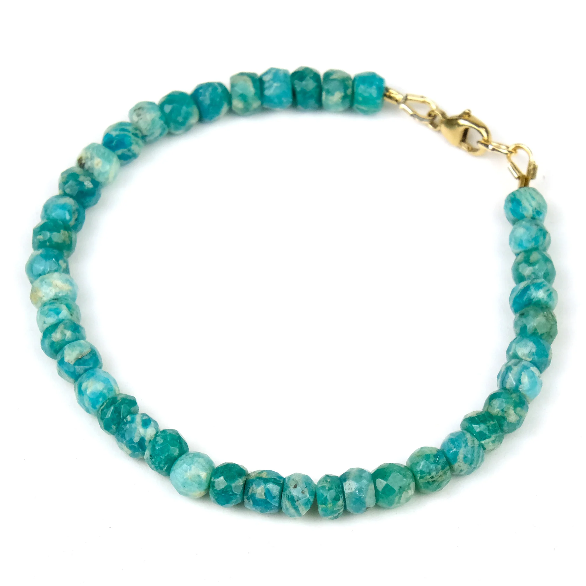 Amazonite Bracelet with Gold Filled Trigger Clasp - Image 2