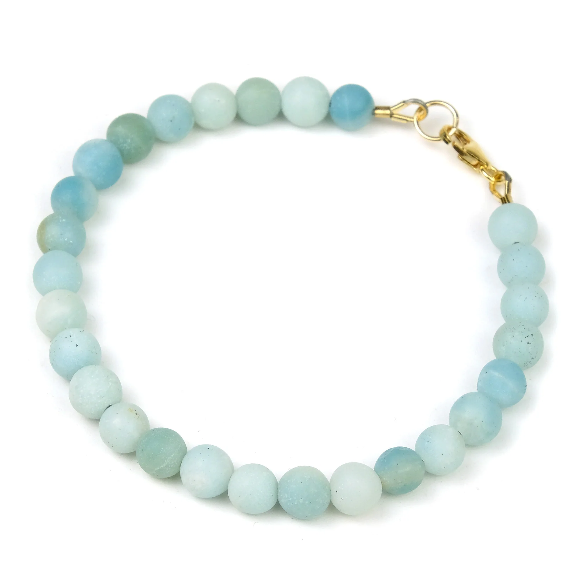 Amazonite Bracelet with Gold Filled Trigger Clasp - Image 2