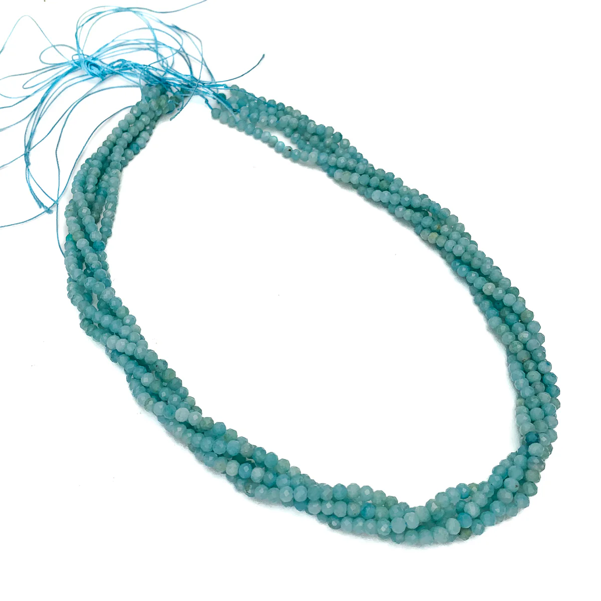 Amazonite Siberian 3mm Facet Rounds - Image 4