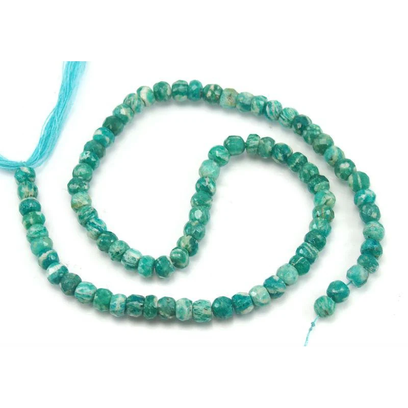 Amazonite Faceted Rondelles 6mm Strand - Image 2
