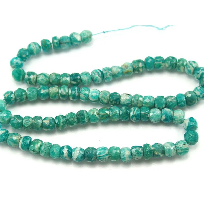 Amazonite Faceted Rondelles 6mm Strand - Image 4