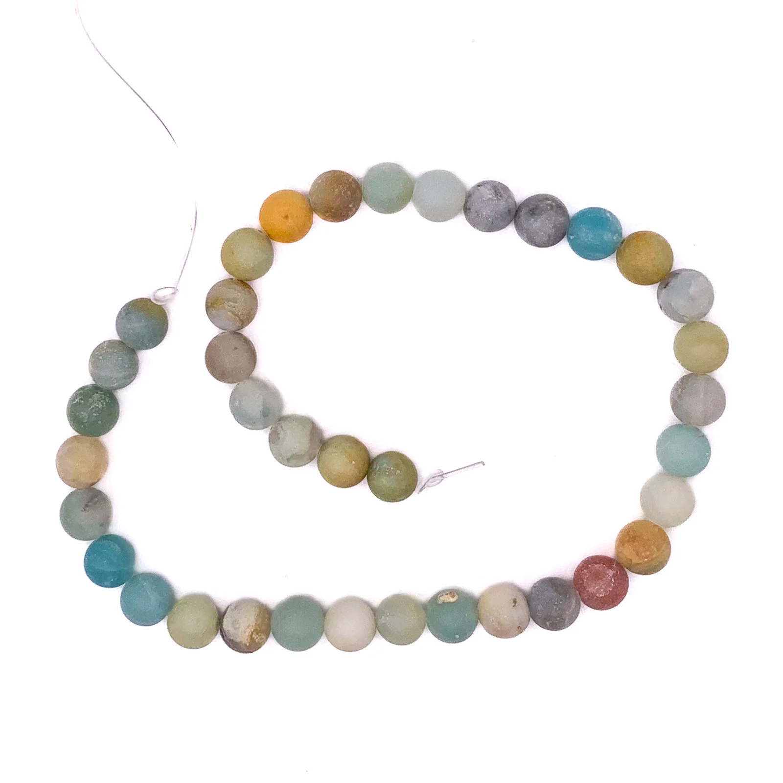 Amazonite Matte 10mm Smooth Rounds Bead Strand - Image 3