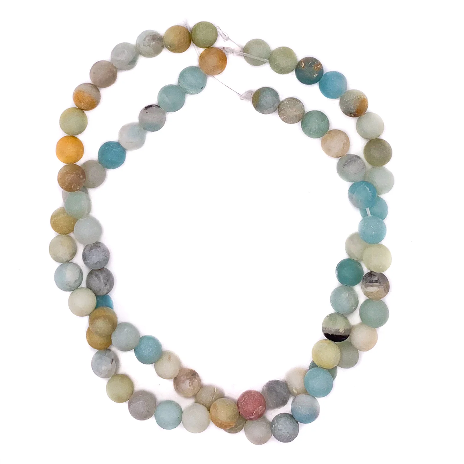 Amazonite Matte 10mm Smooth Rounds Bead Strand - Image 9