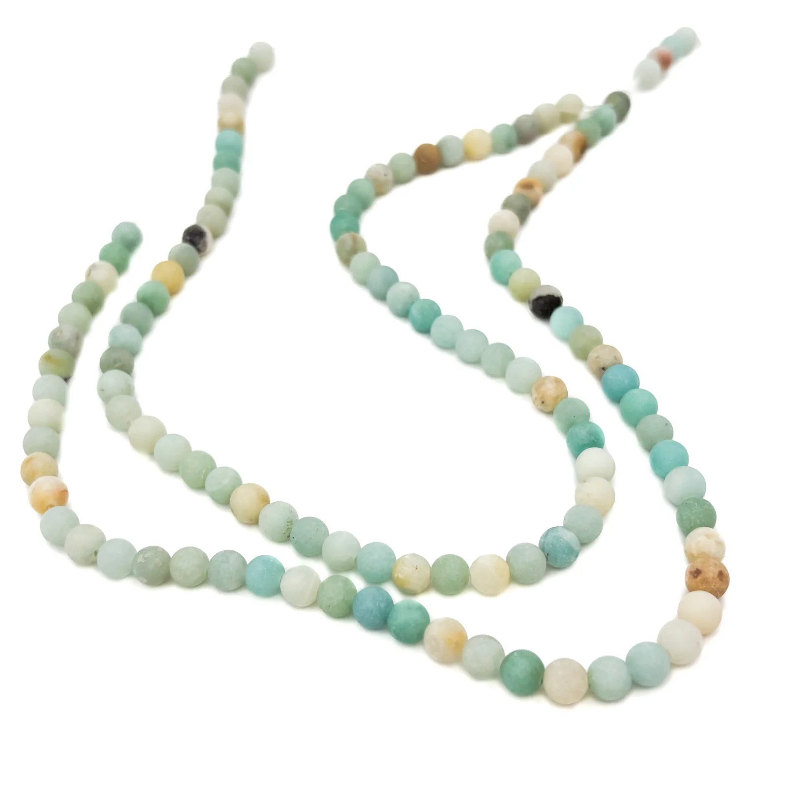 Amazonite Matte 6.5mm Smooth Rounds Bead Strand - Image 6