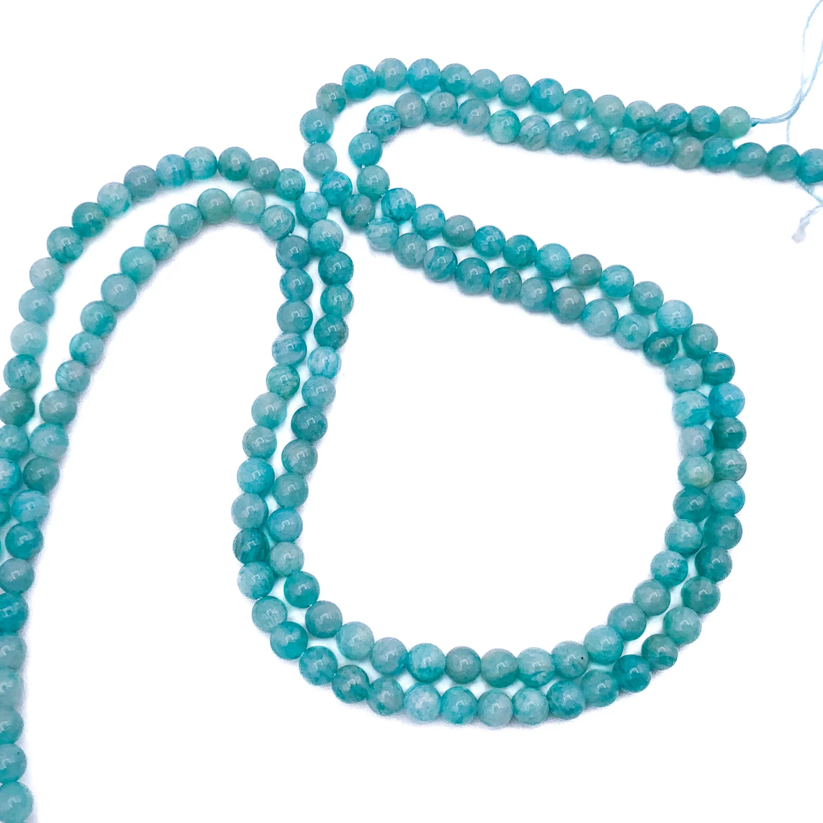 Amazonite Siberian 4mm Smooth Round Bead Strand - Image 6