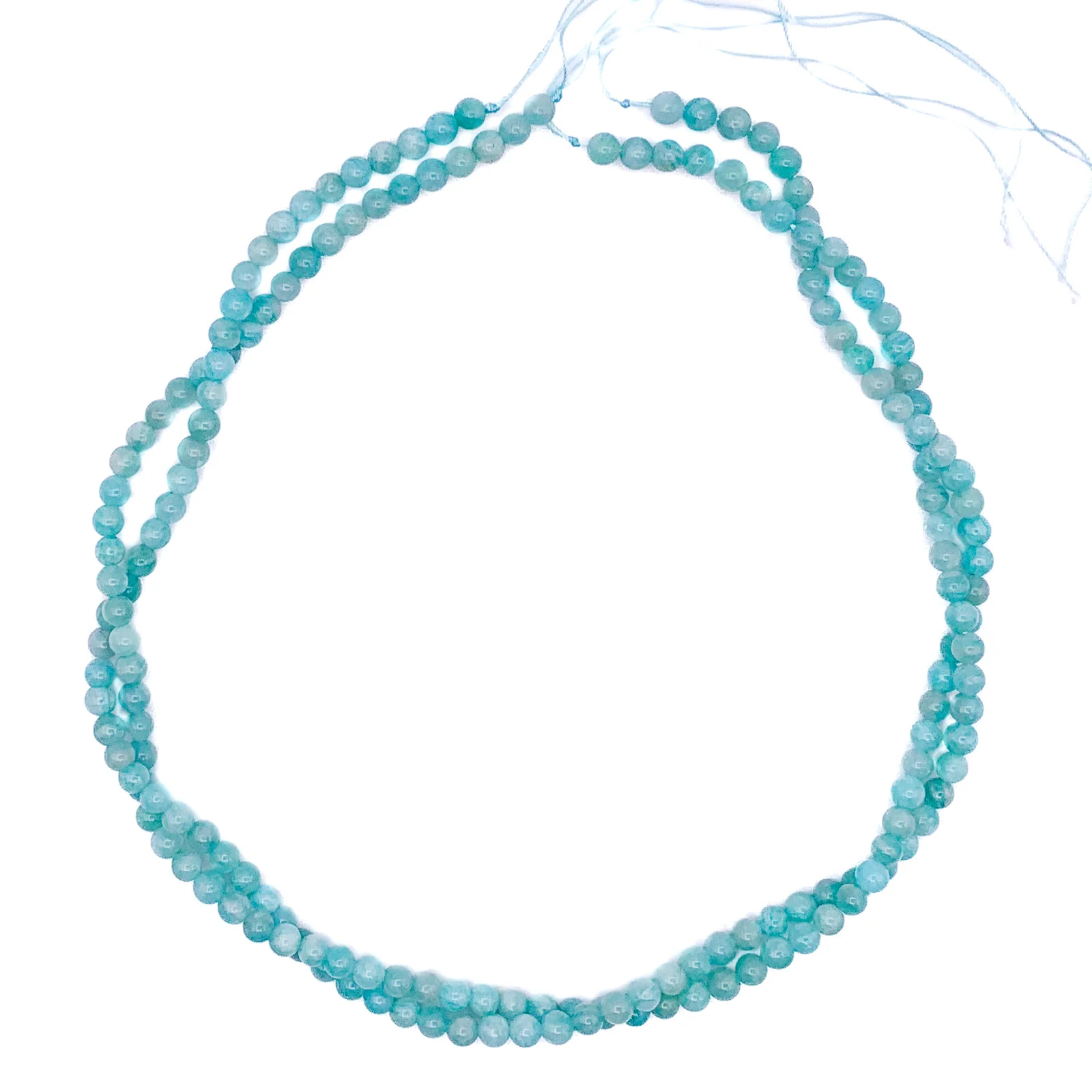 Amazonite Siberian 4mm Smooth Round Bead Strand - Image 7