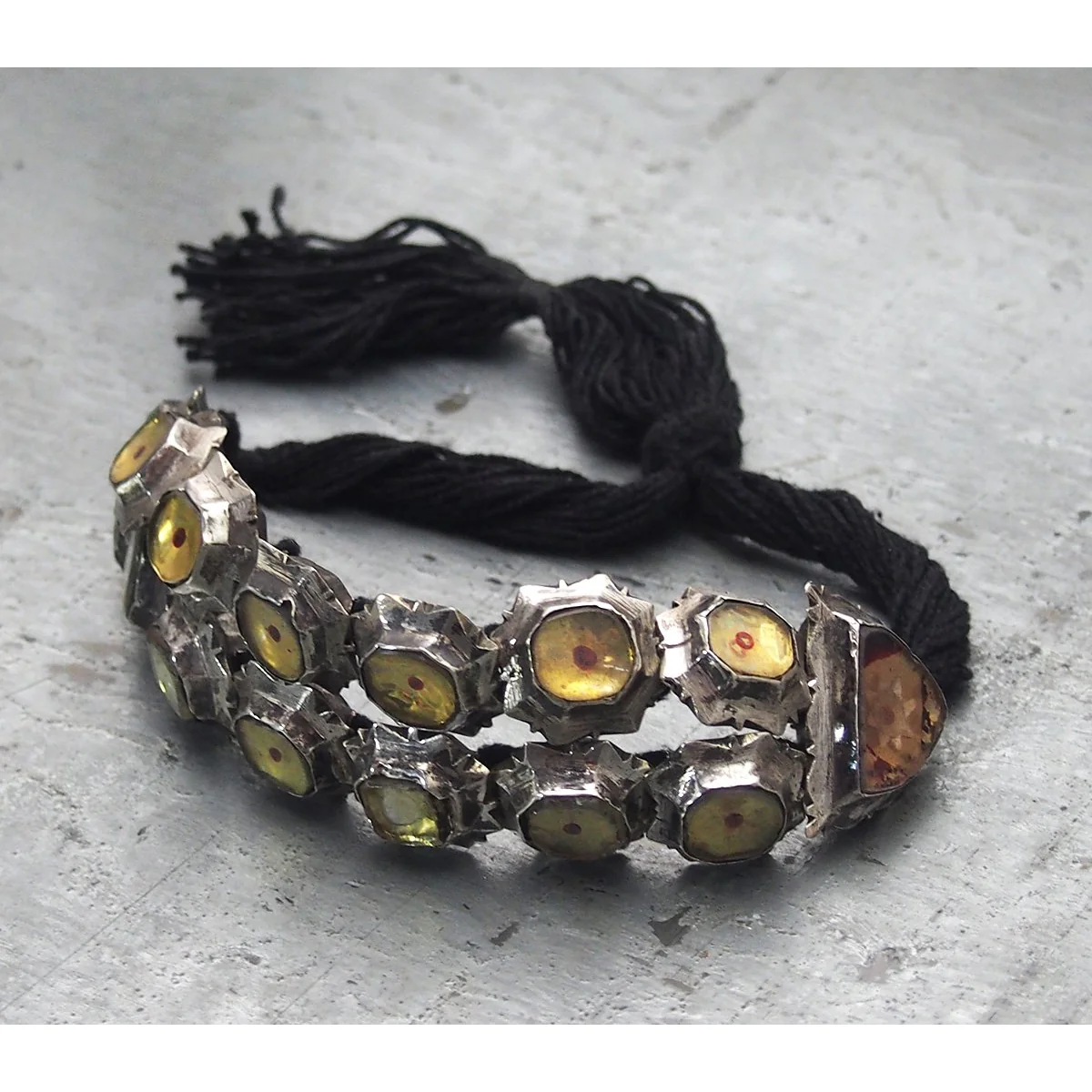 Amber Glass Talismanic Bracelet - Image 2