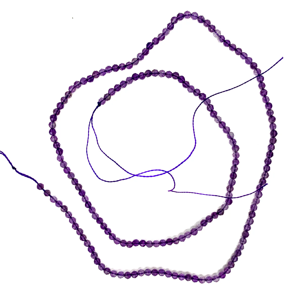 Amethyst 2.5mm Faceted Rounds - Image 2