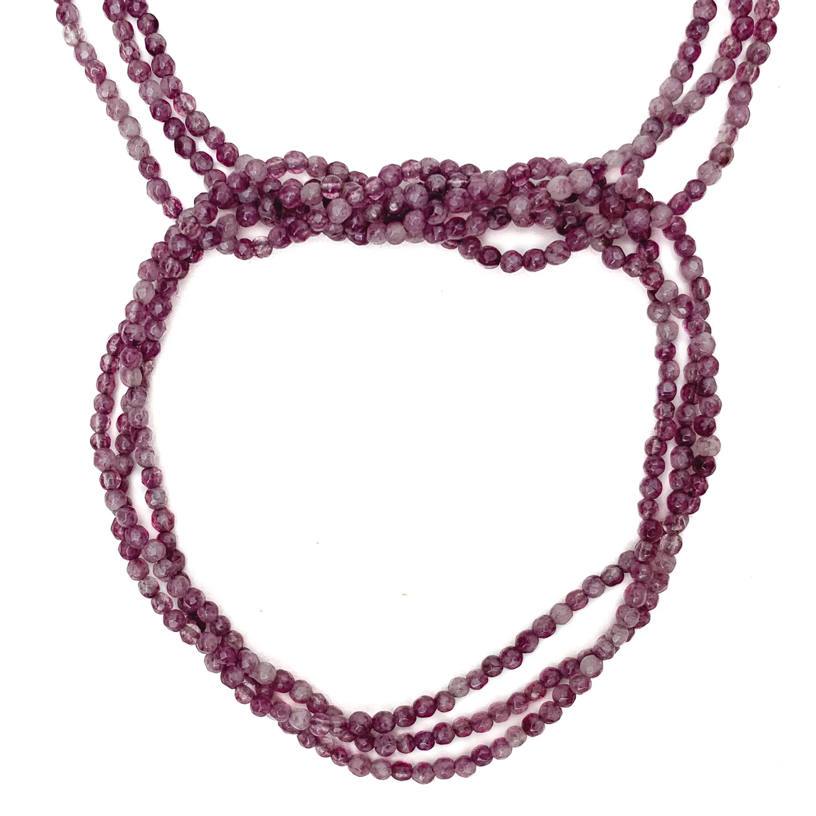Amethyst 2mm Faceted Rounds Bead Strand - Image 5