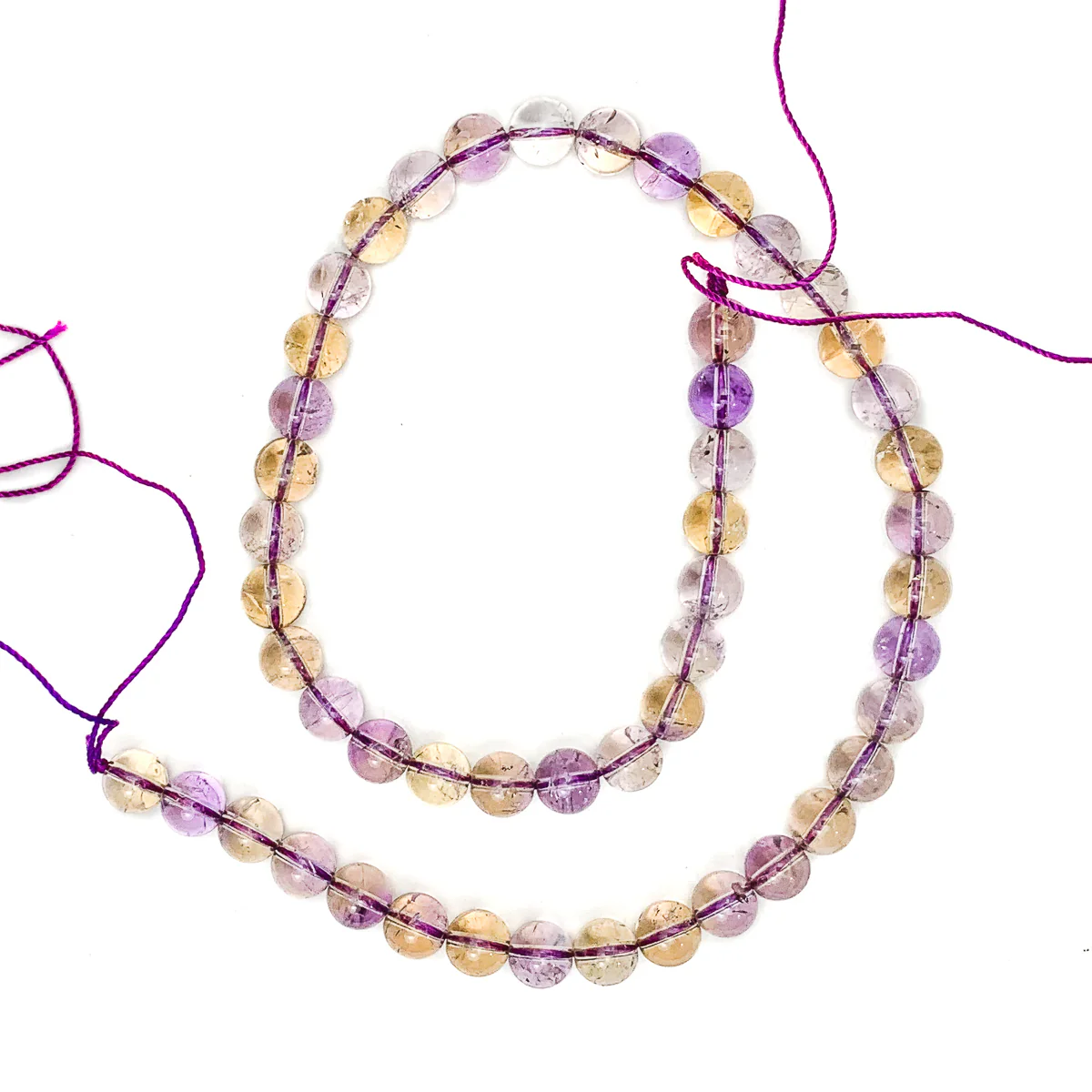 Ametrine 8mm Smooth Round Bead Strand - Image 2