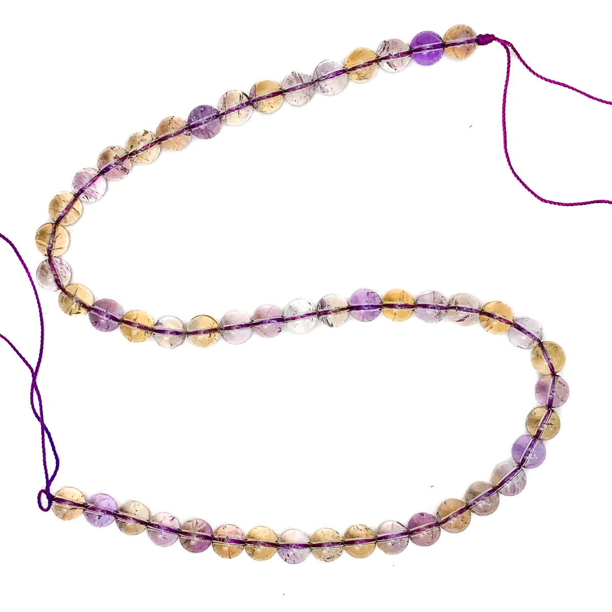 Ametrine 8mm Smooth Round Bead Strand - Image 3