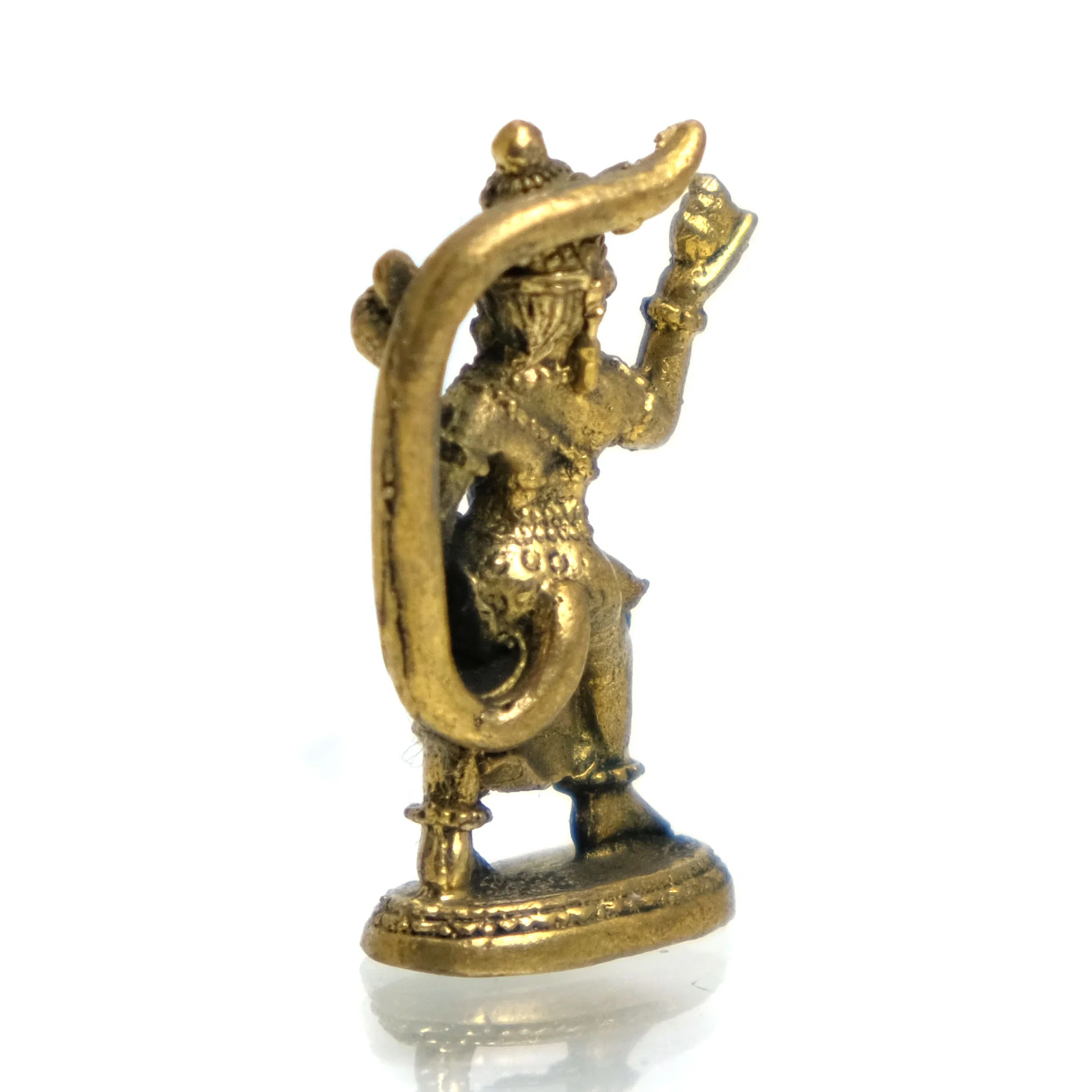 Phra Hanuman Brass Miniature Statue - Image 3
