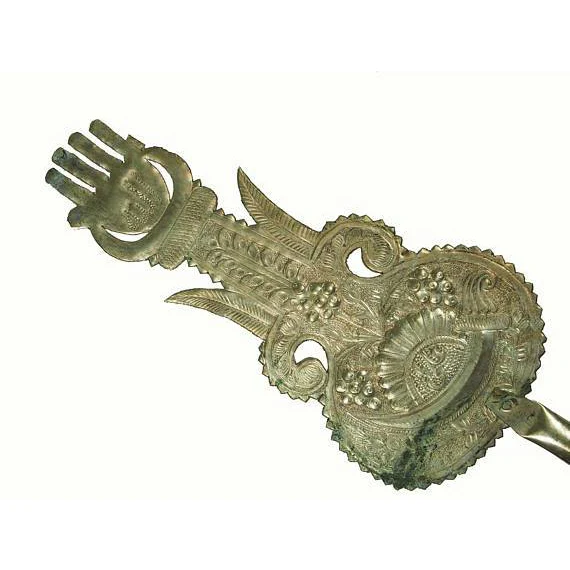 Hamsa Hand of Fatima Staff Standard Emblem Alam - Image 4