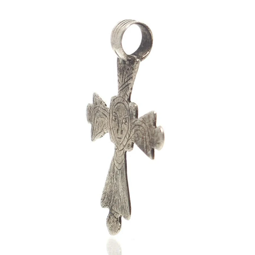 Antique Ethiopian Cross Pendant 6 - Image 2